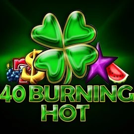 40 Burning Hot online game logo by Amusnet Interactive on mr-vegascasino.com