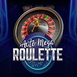 Auto Mega Roulette online game logo by Pragmatic Play on mr-vegascasino.com