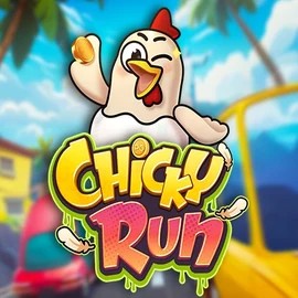 Chicky Run online game logo by PG Soft on mr-vegascasino.com