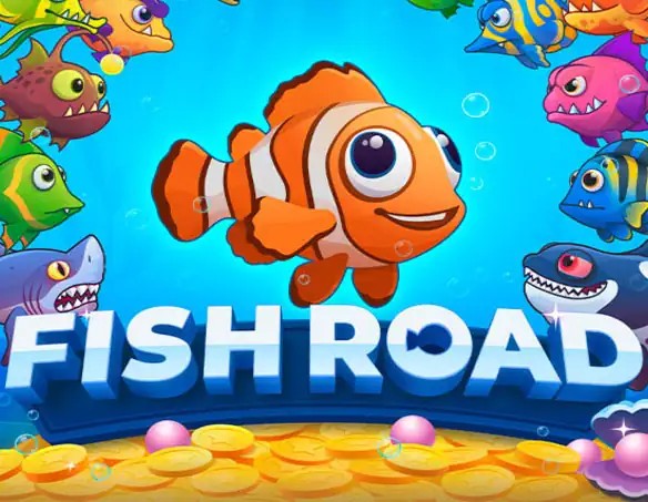 Fish Road slot icon by InOut, available at Mr Vegas Casino