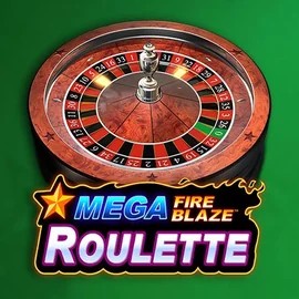 Mega Fire Blaze Roulette online game logo by Playtech on mr-vegascasino.com