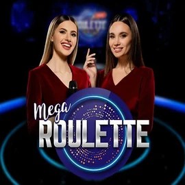 Mega Roulette slot logo by Pragmatic Play at Mr Vegas Casino