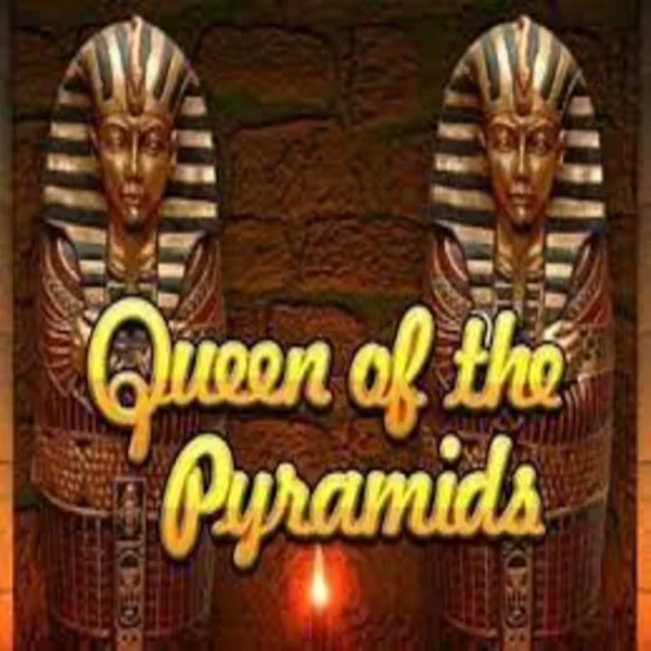 Queen of the Pyramids slot logo by Playtech at Mr Vegas Casino