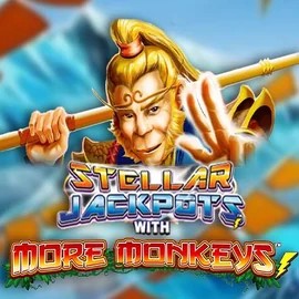 Try Stellar Jackpots with More Monkeys slot by Lightning Box Game on mr-vegascasino.com – logo image